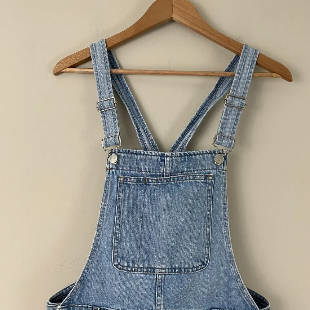 Madewell Adirondack Short Overalls in Phillips Wash Size Small - Picture 3 of 6
